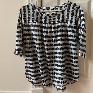 LOFT Black and White Popover, Size S/P